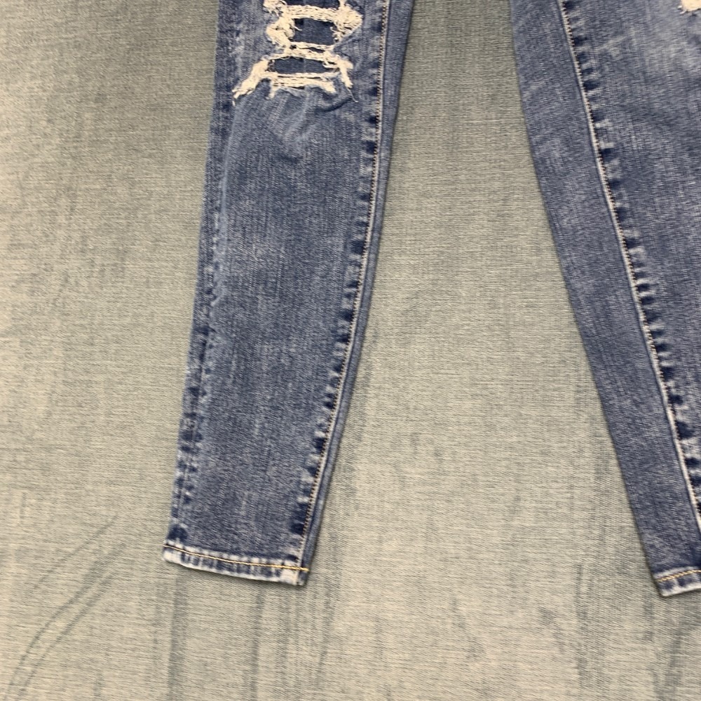 American Eagle Outfitters Curvy Jegging Jeans Womens 0R Blue Denim High Rise - Picture 3 of 16